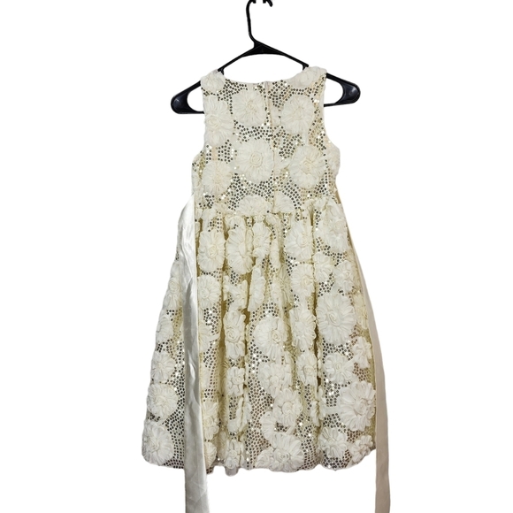 American Princess Kid's All Over Sequin Soutache Dress - 12 - Picture 6 of 6